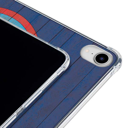 Guam Flag Dark Wood iPad 11th Gen (2025) Clear Case
